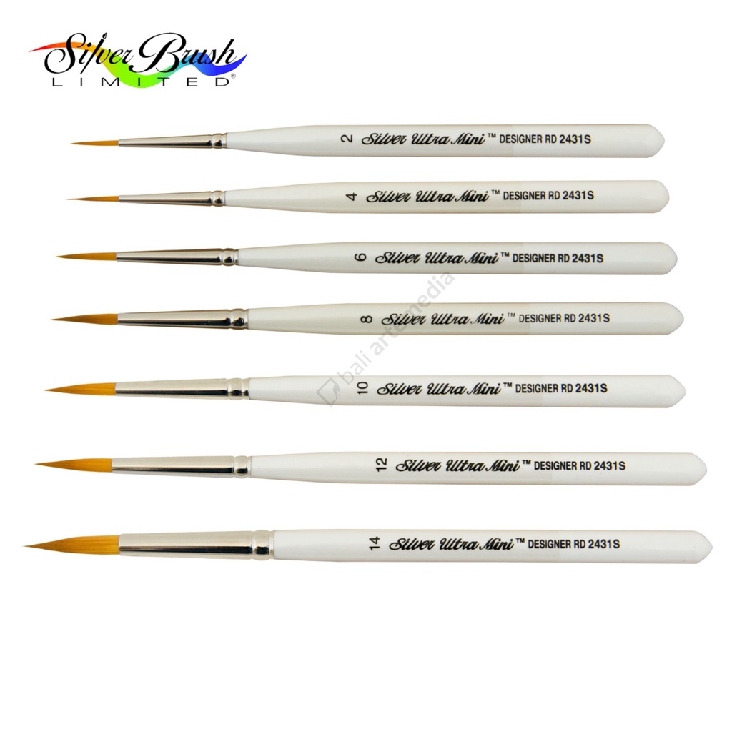 Silver Brush/ Silver Ultra Mini® 2431S Designer Round