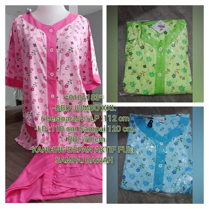 Baby Doll AMRO BIG SIZE (XXL) /Baju Tidur /Piyama LABEL PUTIH