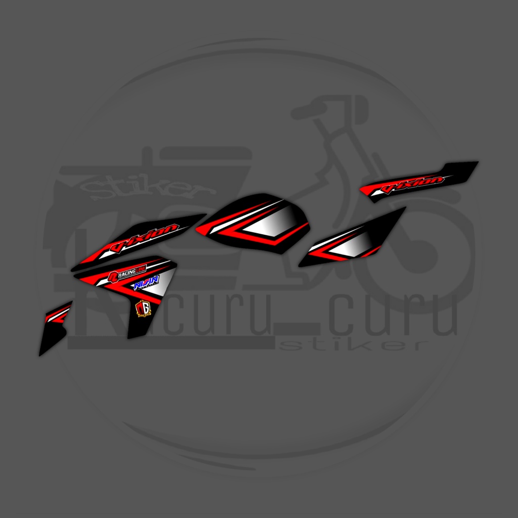 Stiker Motor Striping Variasi Yamaha New V-ixion 2013-2014 / Striping Variasi New Vixion Lighting