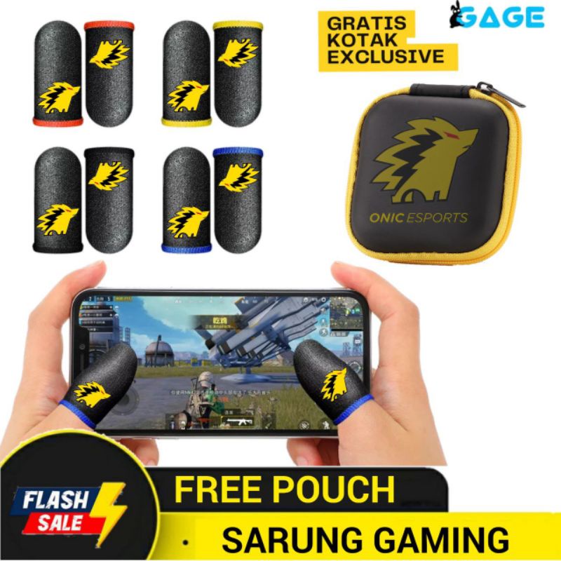 ONIC E-SPORT  BOX POUCH SARUNG GAMING GAME JEMPOL FF ML PUBG ANTI KERINGAT BASAH ORIGINAL