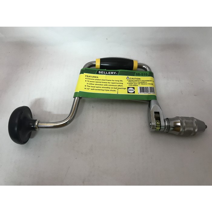 Bor Manual- Bor Dada- Bor Kayu Model Engkol- Bit Brace SELLERY 08-510