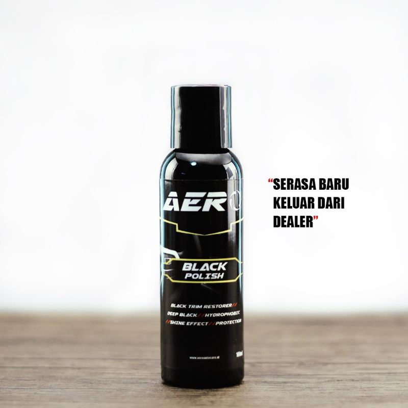 Pengkilap Body Kasar Motor & Mobil Aero Black Polish