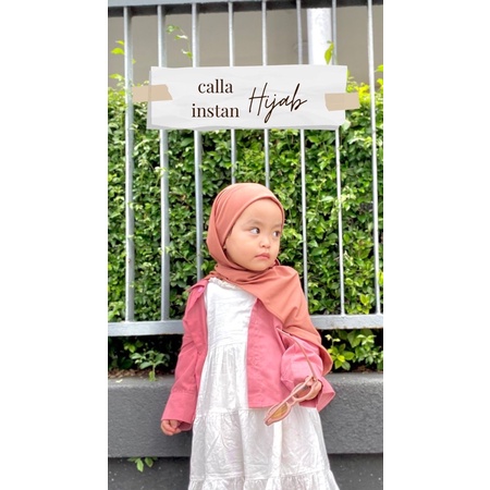 (CALLA PASTAN) pashmina instan anak malaysia