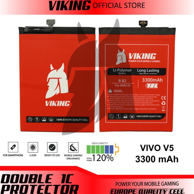BATERAI VIKING VIVO V5 V5S V5 LITE B-B2 DOUBLE POWER