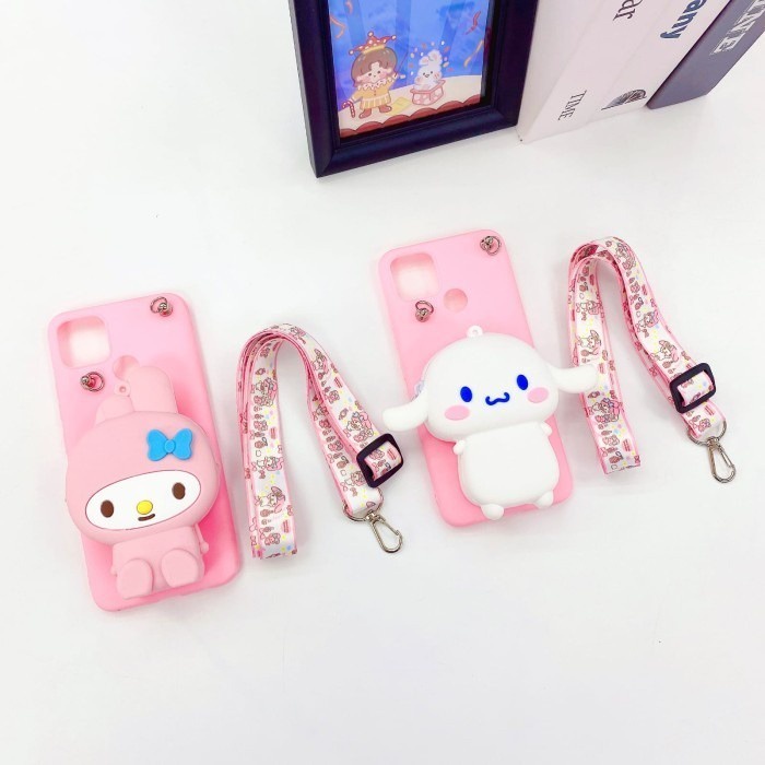 OPPO A93 - RENO 4F - RENO 4 LITE - F17 PRO CASE TAS SLEMPANG + TALI GANTUNGAN (HOKKY ACC)