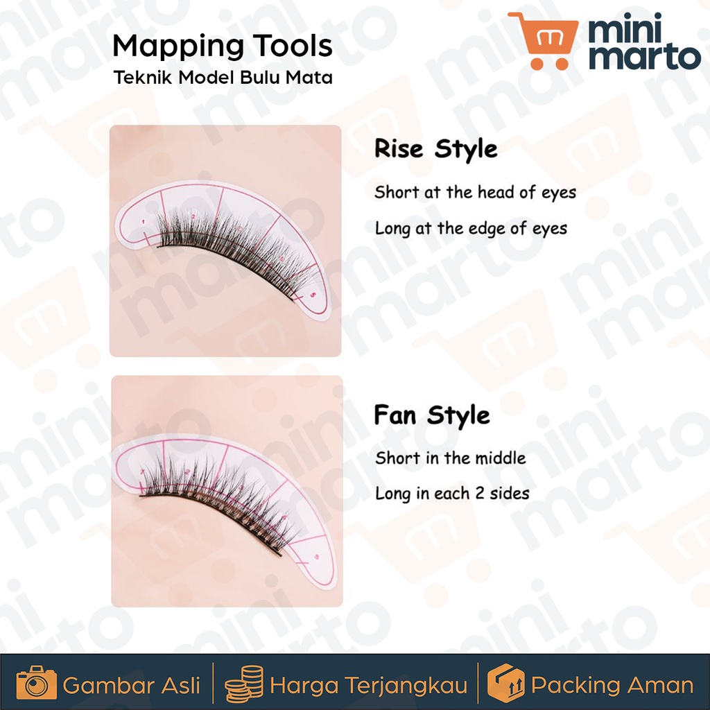 Mapping Tools / Eyepatch Kertas / Eyepatch Sticker Beauty Eyelash - Minimarto