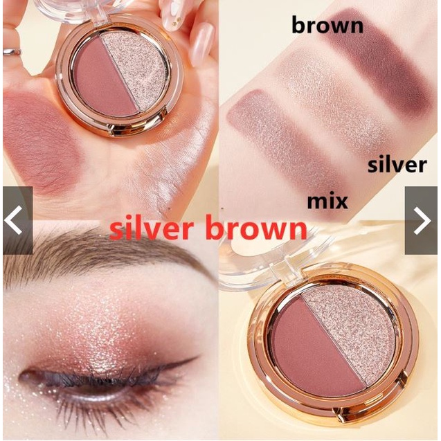 (READY &amp; ORI) Beauty Glazed 2 Color Charm Matte &amp; Shimmer Eyeshadow B118 B 118