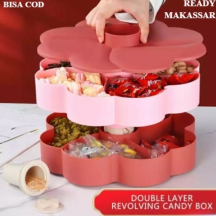 TOPLES KUE LEBARAN CANDY BOX SUSUN / TOPLES SNACK PERMEN KACANG MAKANAN KECIL BUAH KERING