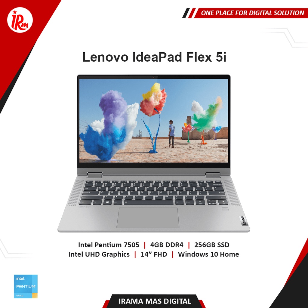 Jual Lenovo IdeaPad Flex 5i - Intel Pentium Gold 7505 4GB 256GB SSD ...