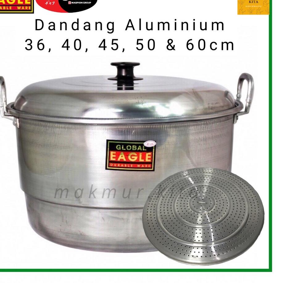 Limited 지 Panci Dandang Kukus 36 40 45 50 55 60 CM Aluminium Global Eagle / Panci Kukus Besar Maspio