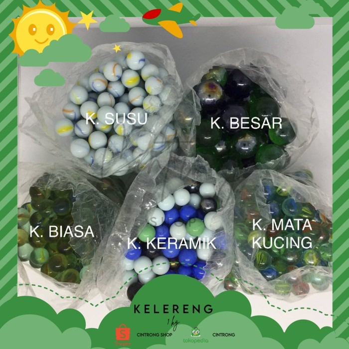 Kelereng Gundu 1 KG / Kelereng Kiloan