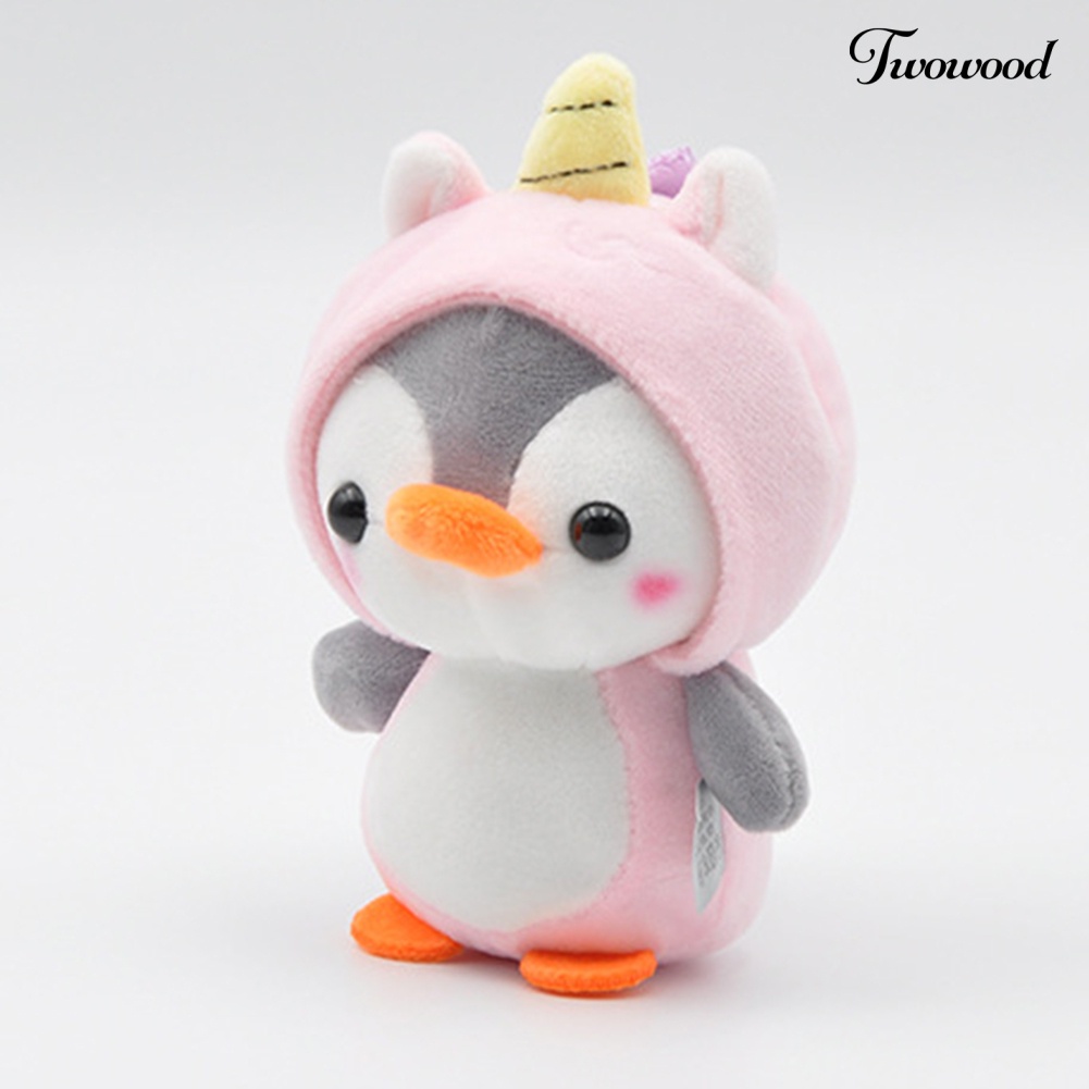 Twowood Gantungan Kunci Boneka Penguin / Lebah Bahan Plush