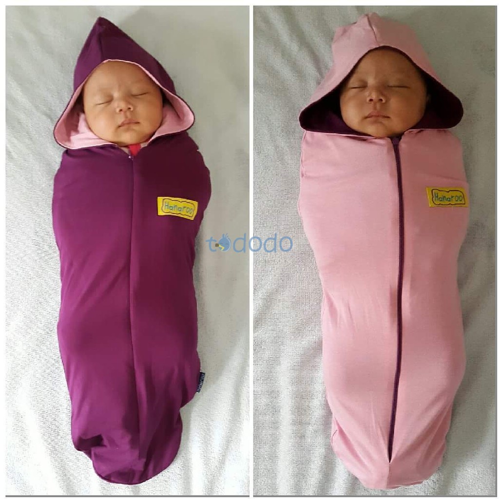 Bedong Instan Bayi Hoodie dan Kerah Hanaroo