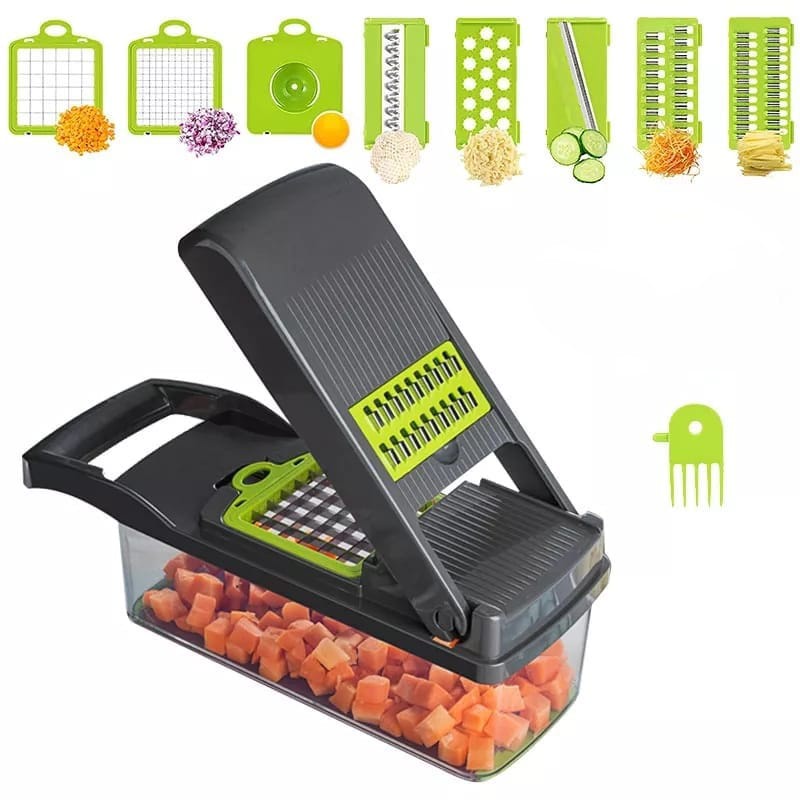 VEGETABLE CHOPPER 11 IN1 alat pemotong dan pemarut buah/sayur multifungsI