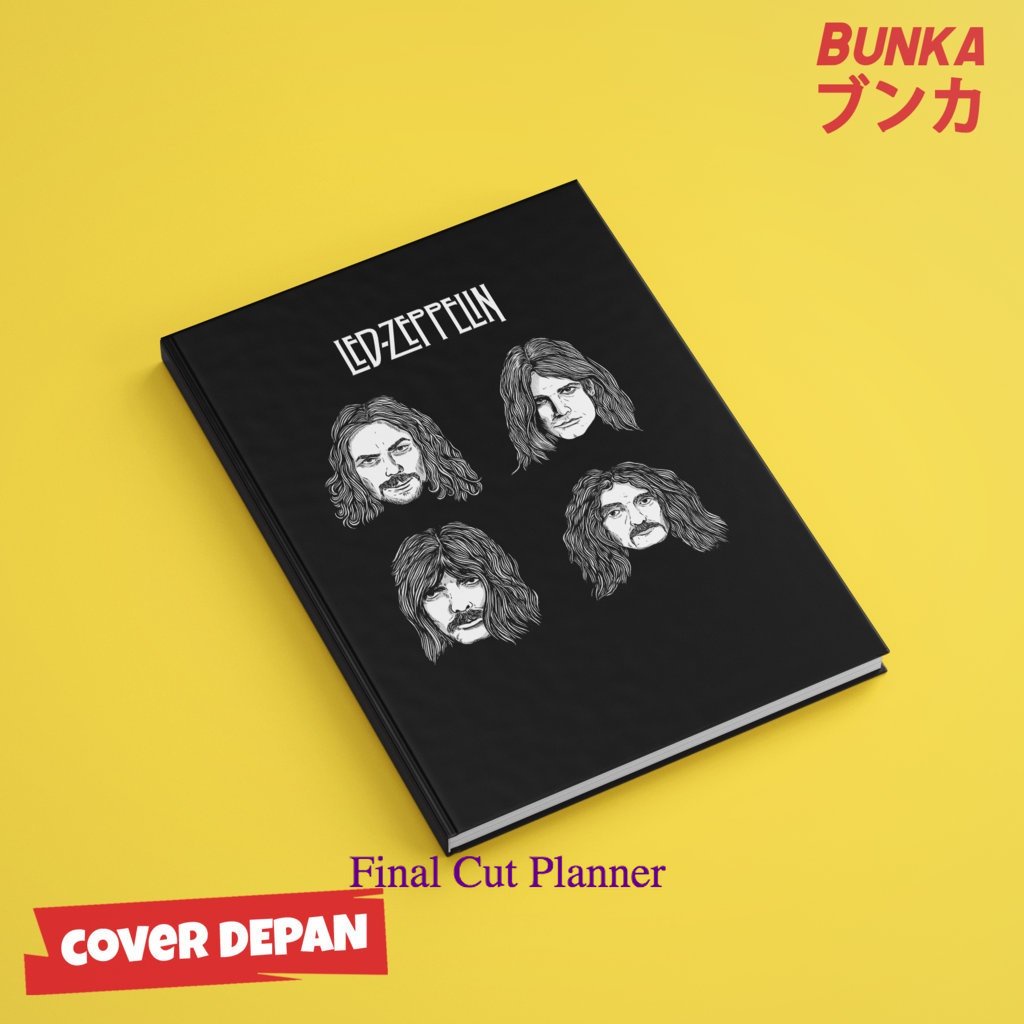 

Notebook Band Led Zeppelin Member Hardcover A5 Buku Tulis Catatan Notes Agenda Planner Jurnal .