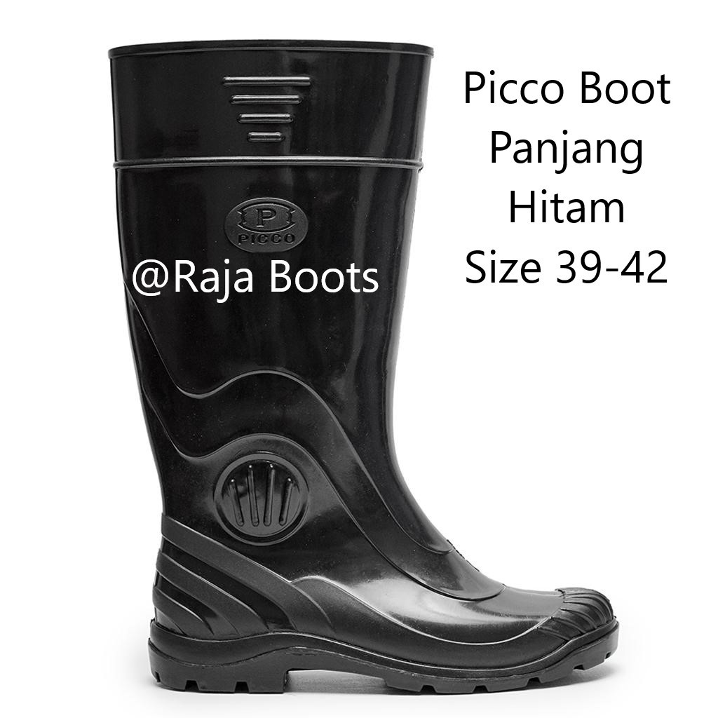 Sepatu Boot Picco Panjang Hitam Murah