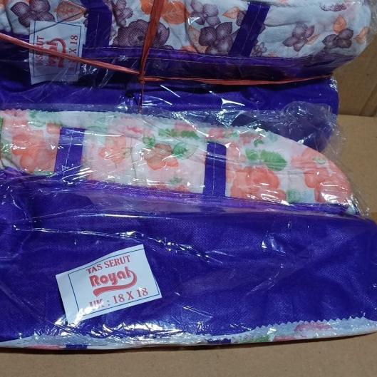 

Tas Serut Kain / Goodie Bag / Kantong Tas Buat Dus Kotak Nasi / Snack - 18x18