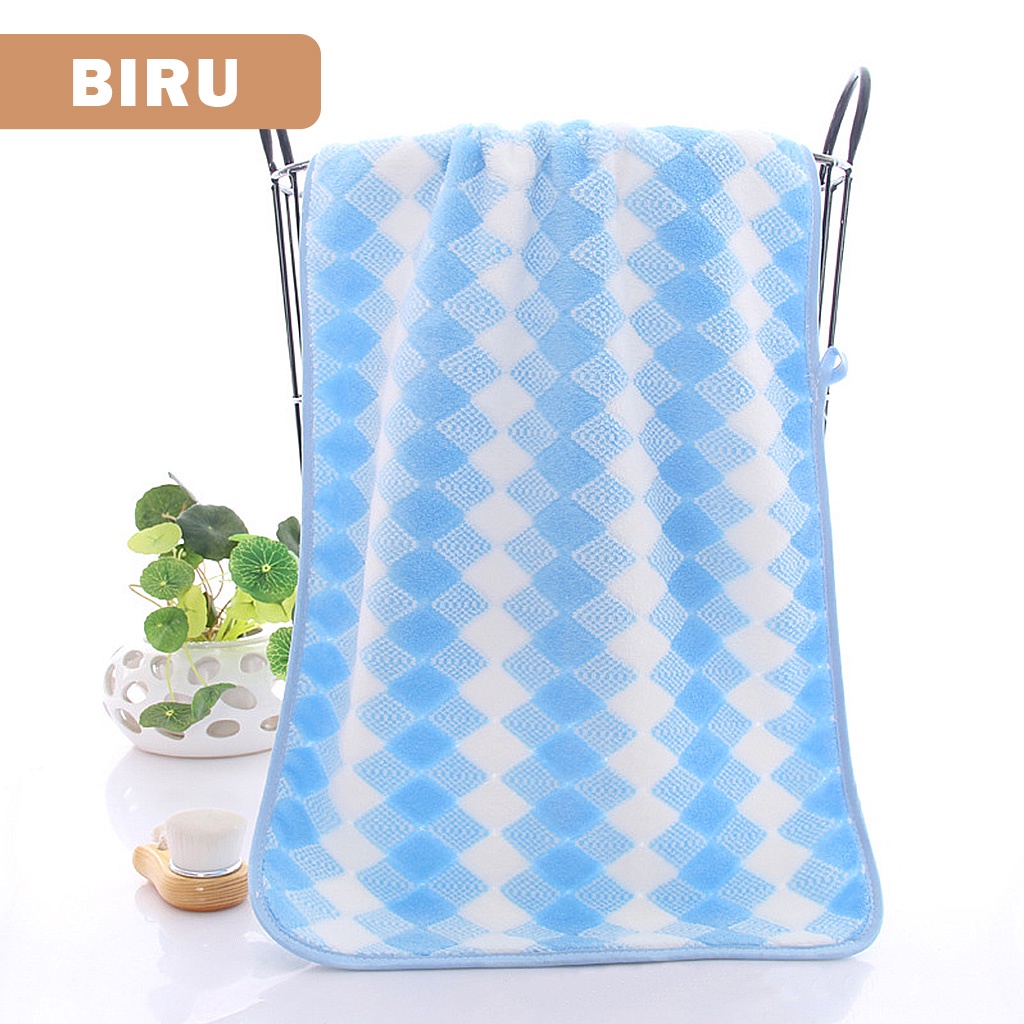 Handuk Mandi Diamond Ukuran 100cm X 50cm Handuk Wajah Bahan 100% Polyester Handuk Mandi Tebal Handuk Mandi Anak- H42-C