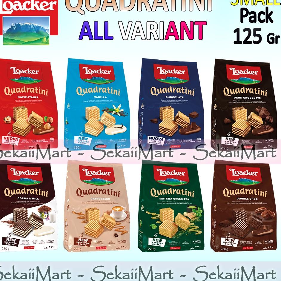 

Ready LOACKER Quadratini All Variant - Wafer Mini Kemasan Kantong Kecil 125g MFV