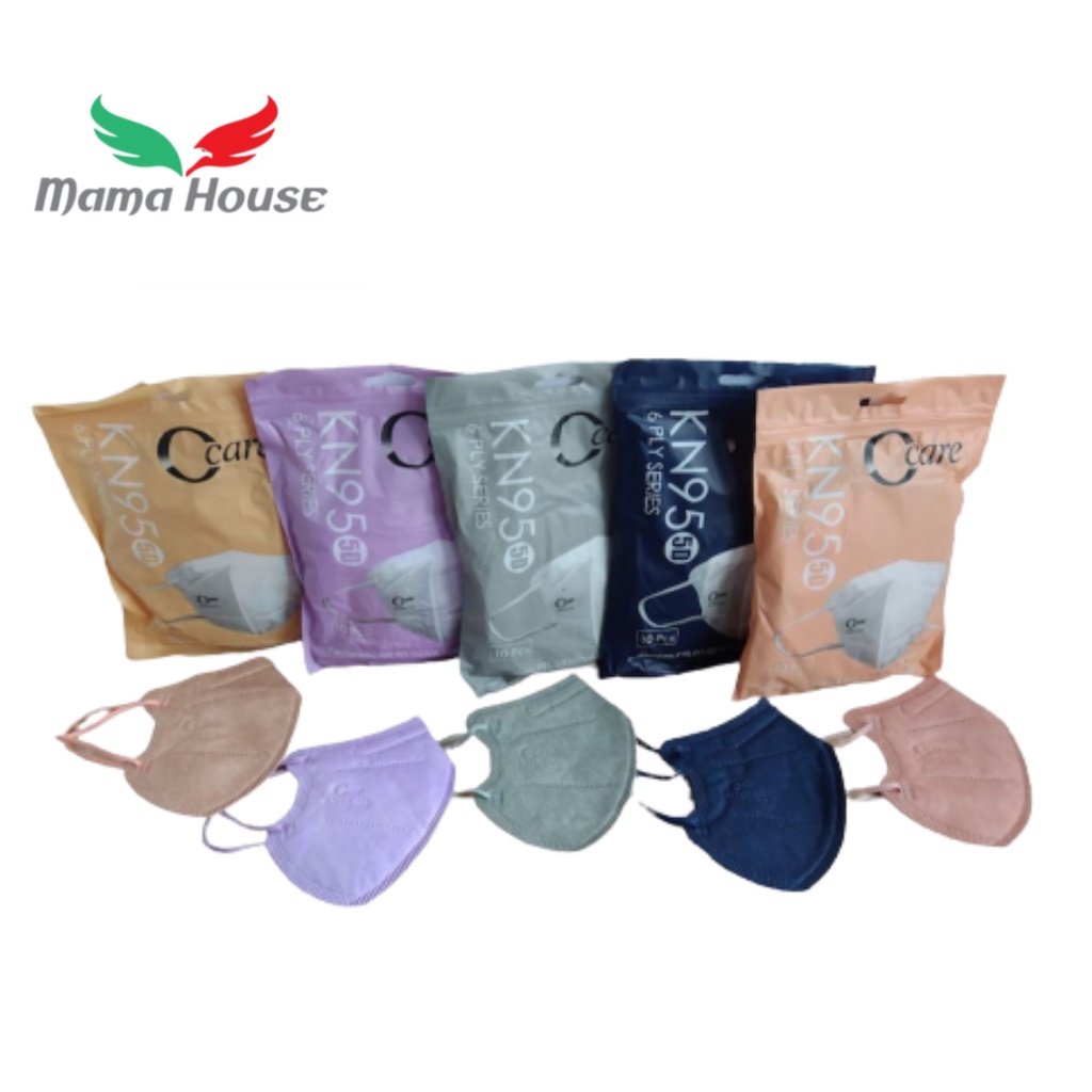 [MH] Masker Duckbill KN95 C-CARE PRO 6 Ply Isi 10 Pcs