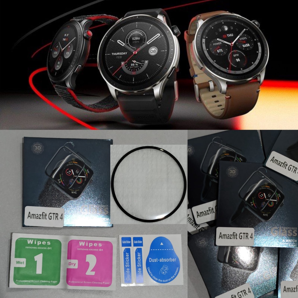Anti Gores AMAZFIT GTS GTR 4 Screen Protector Guard Pelindung Layar