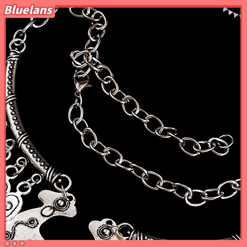 Bluelans Women Bohemian Tribal Vintage Coin Gypsy Chain Choker Statement Necklace