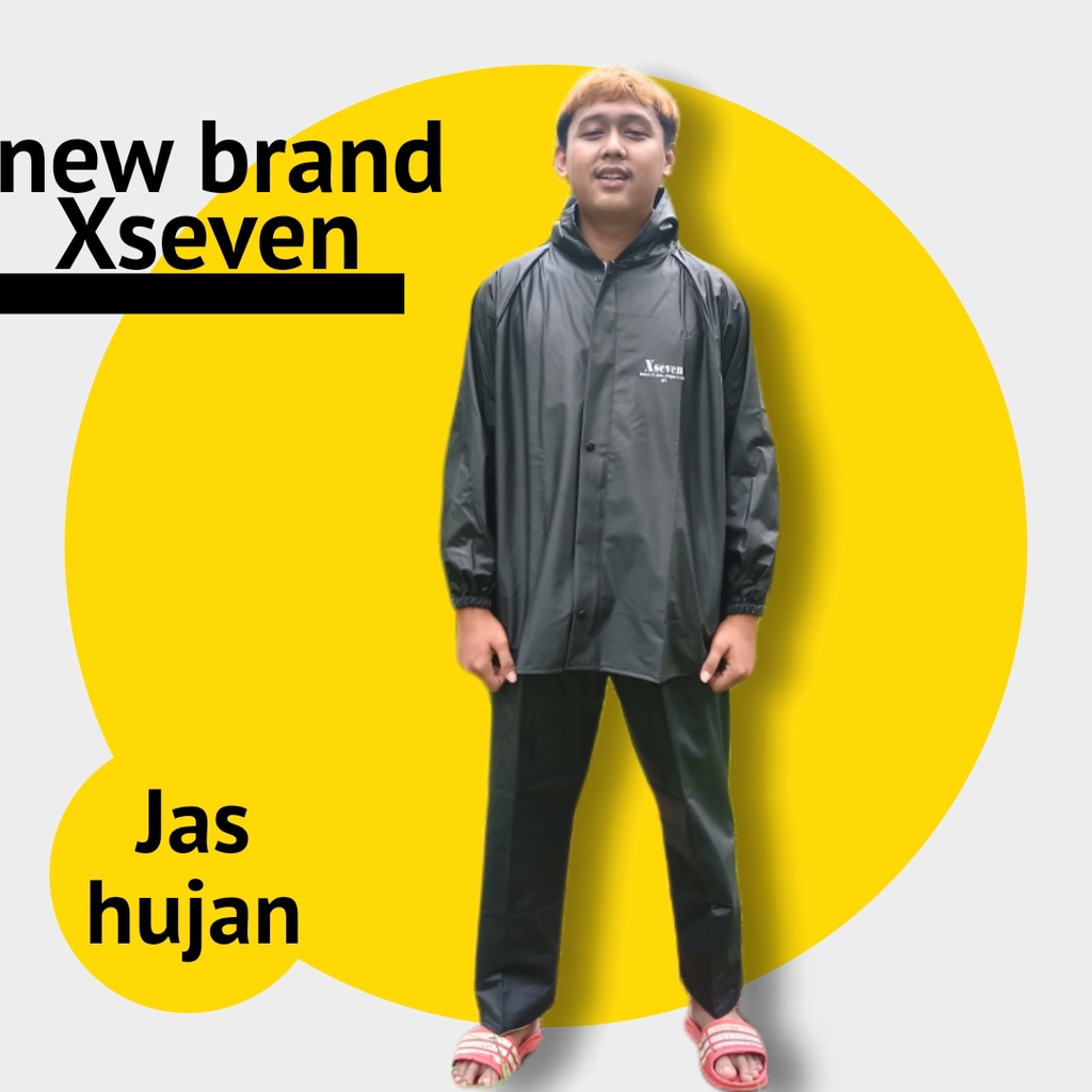 RAINCOAT JAS HUJAN MANTEL HITAM HIJAU MERAH BAHAN PARASIT 025 TAHAN AIR ,J PARSIT BALOON exseven