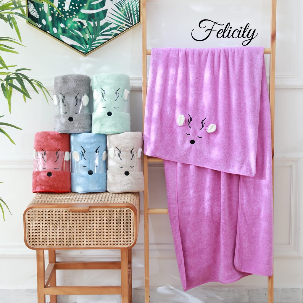 KUP - COD MURAH HANDUK/ TOWEL LUCU UKURAN JUMBO DESAIN   80 X 160CM