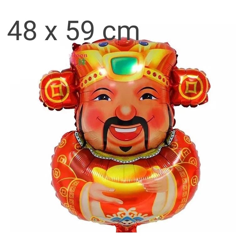 laristerus79 BALON FOIL DEWA REJEKI balon foil imlek dekorasi imlek balon chinese new year B015