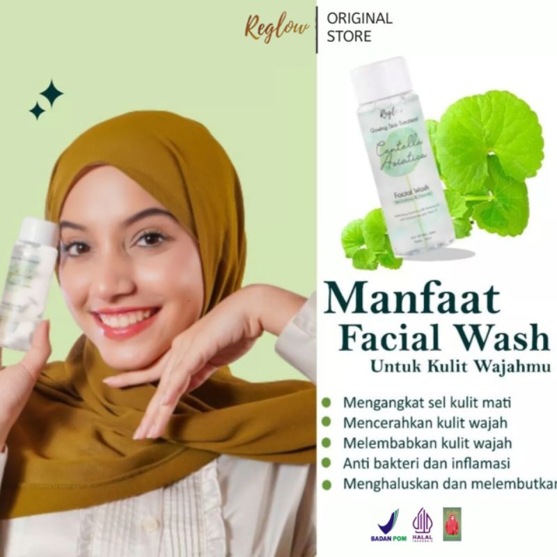 Reglow Paket Pencerah Wajah Glowing Skin Treatment Isi 3 (Facial Wash, Toner &amp; Cream) Perawatan Kulit by dr.Shindy Putri