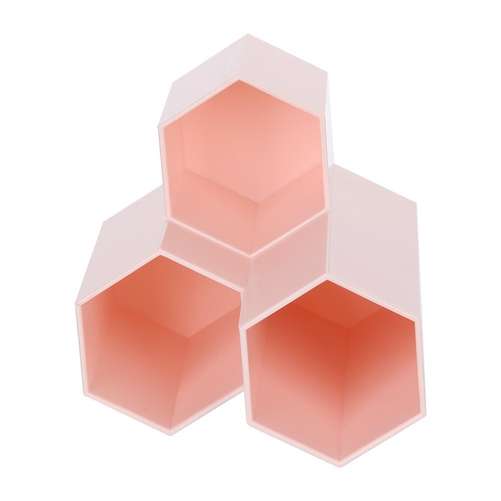 R-flower Hexagonal Tempat Pensil Siswa Baru Desktop Storage Brush Container