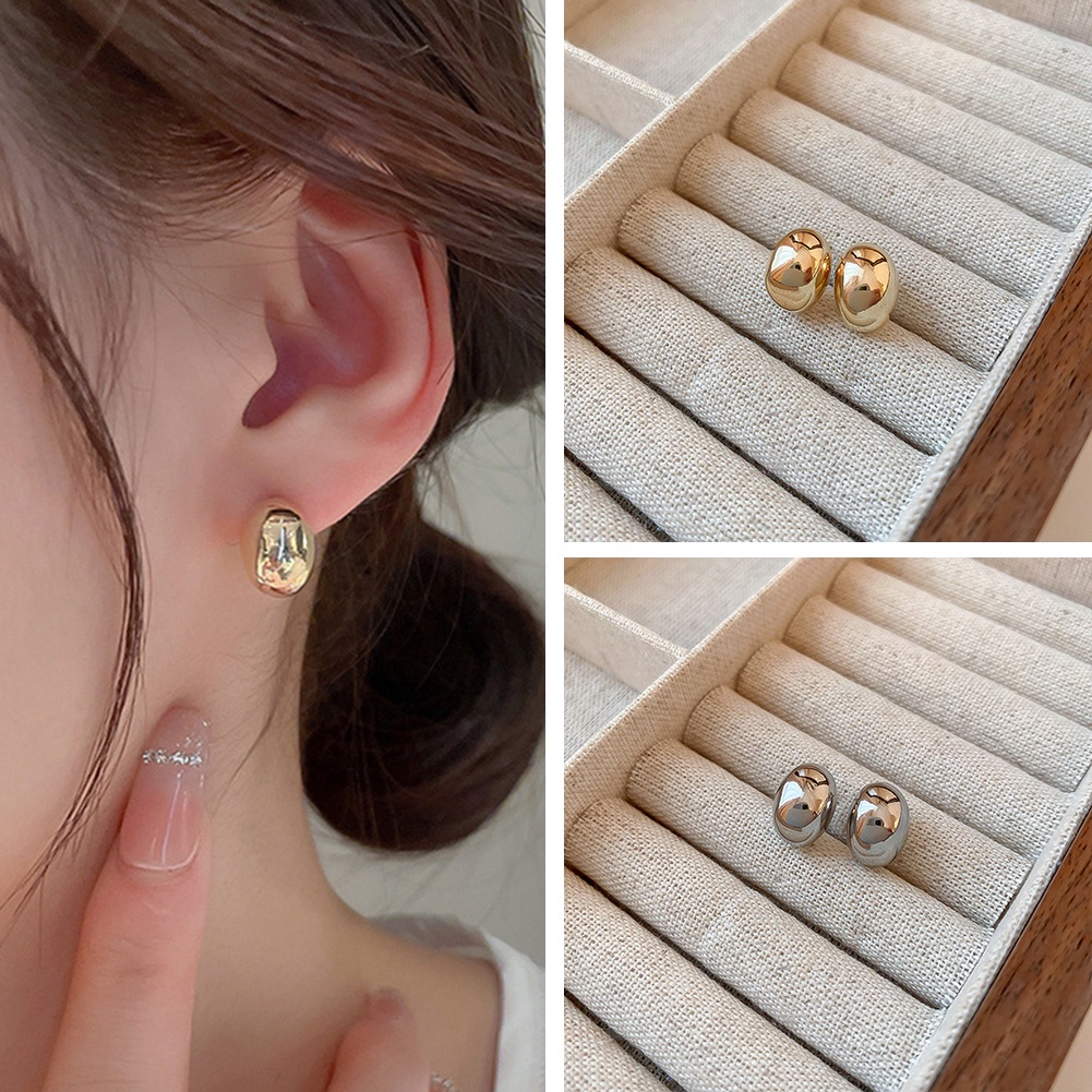 Anting Bahan Metal Lapis Perak Untuk Wanita