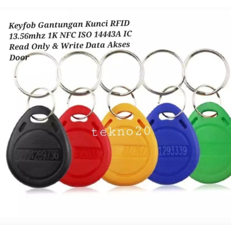 13.56 mhz IC NFC ISO14443A Key fobs Gantungan Kunci buat Akses Kontrol Keychain RFID 13.56mhz 13,56 mhz 1K IC NFC Read/Writa Data tidak bisa Write UID Waterproof