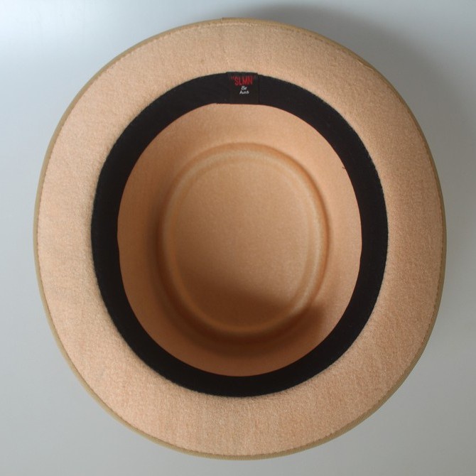 Topi fedora Laken pie hat topi bulat porkpie hat