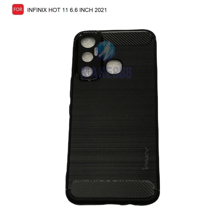 CASE SLIM FIT CARBON IPAKY INFINIX HOT 11 SOFTCASE - GA