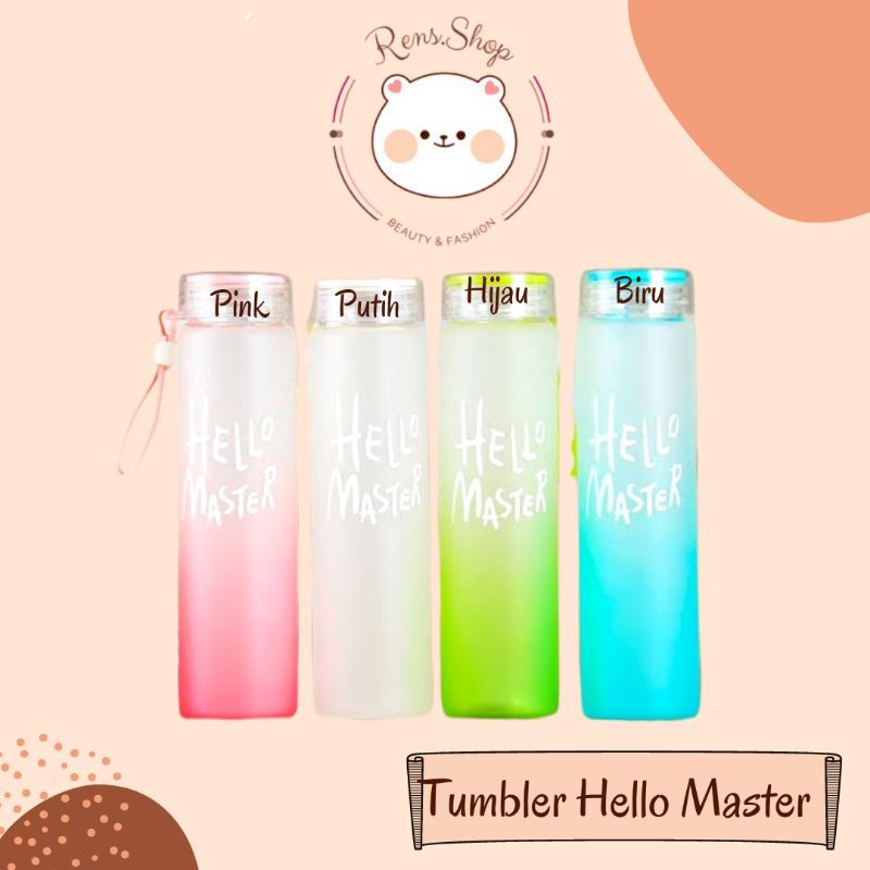 Souvenir Tumbler kaktus souvenir ultah murah souvenir botol kaca tumbler hello master