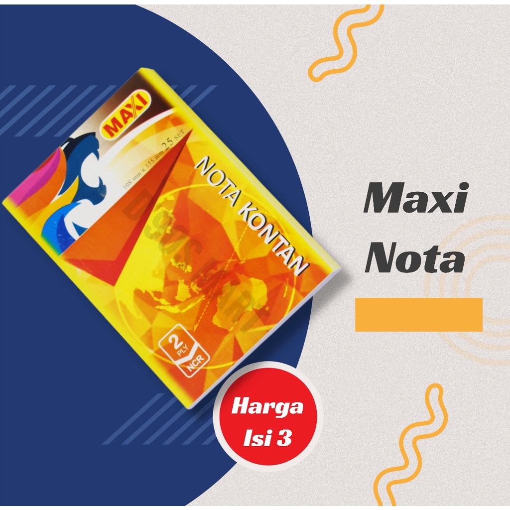 

Maxi Nota Kontan 2 Rangkap isi 3