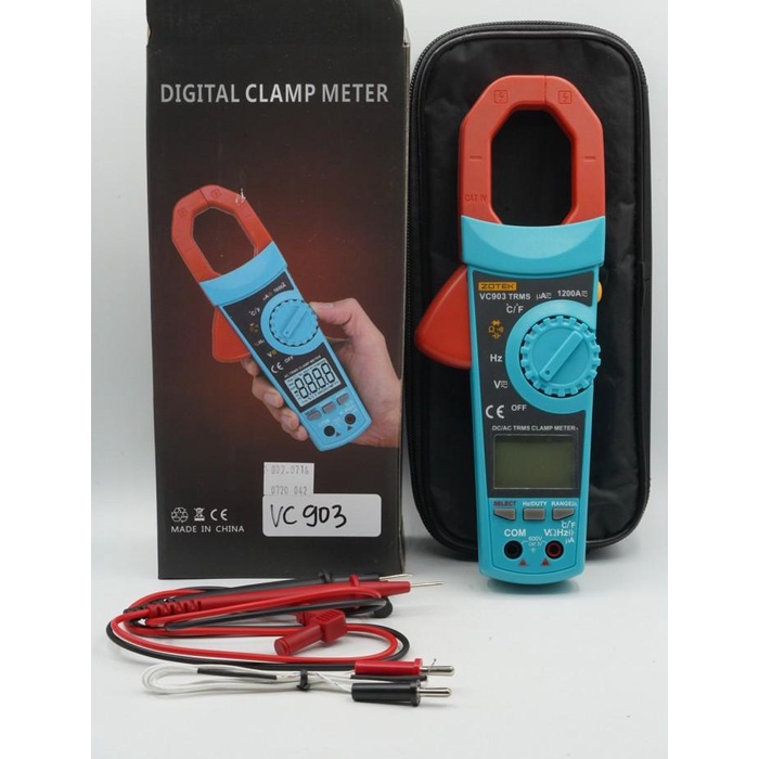 Arus Zotek Vc903 Digital Clamp Meter With Large Lcd Display True Rms