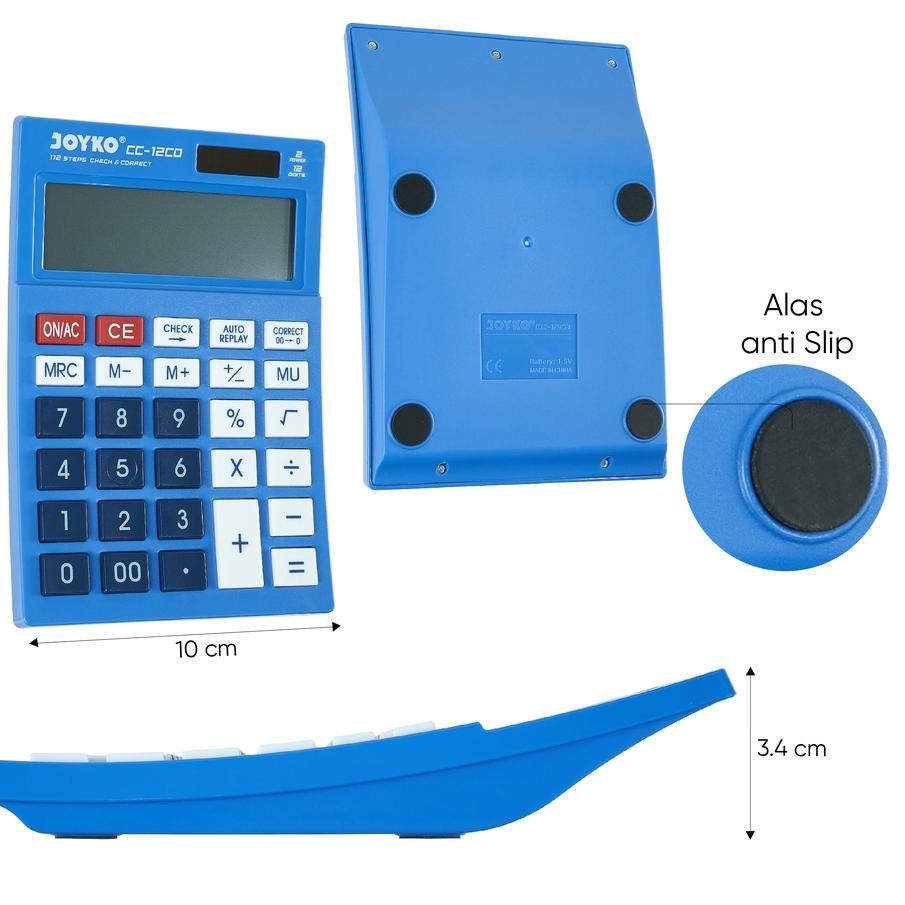 

Miliki지 Calculator Kalkulator Joyko CC-12 12 Digits Check Correct ~