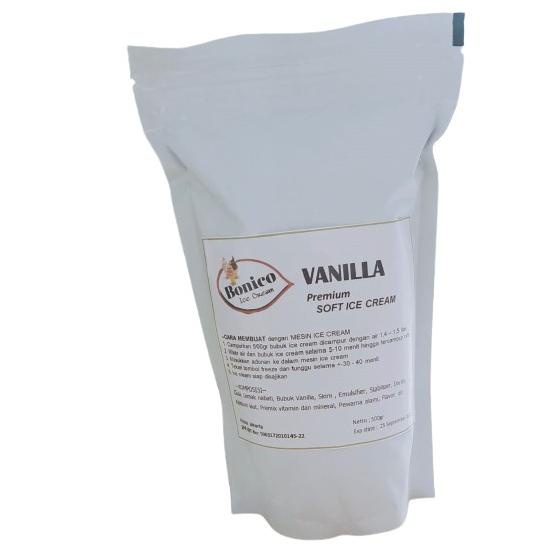 

HOT PRODUCT BONICO VANILLA SOFT ICE CREAM POWDER 500gr PREMIUM RESTO bubuk es krim mesin VANILA cone frizco ☑ 872