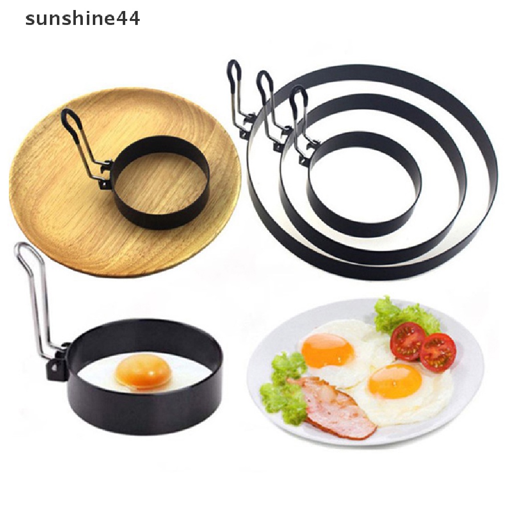 Sunshine 9 / 10 / 15 / 20cm Ring Cetakan Pancake / Telur Goreng Bahan Metal Anti Lengket