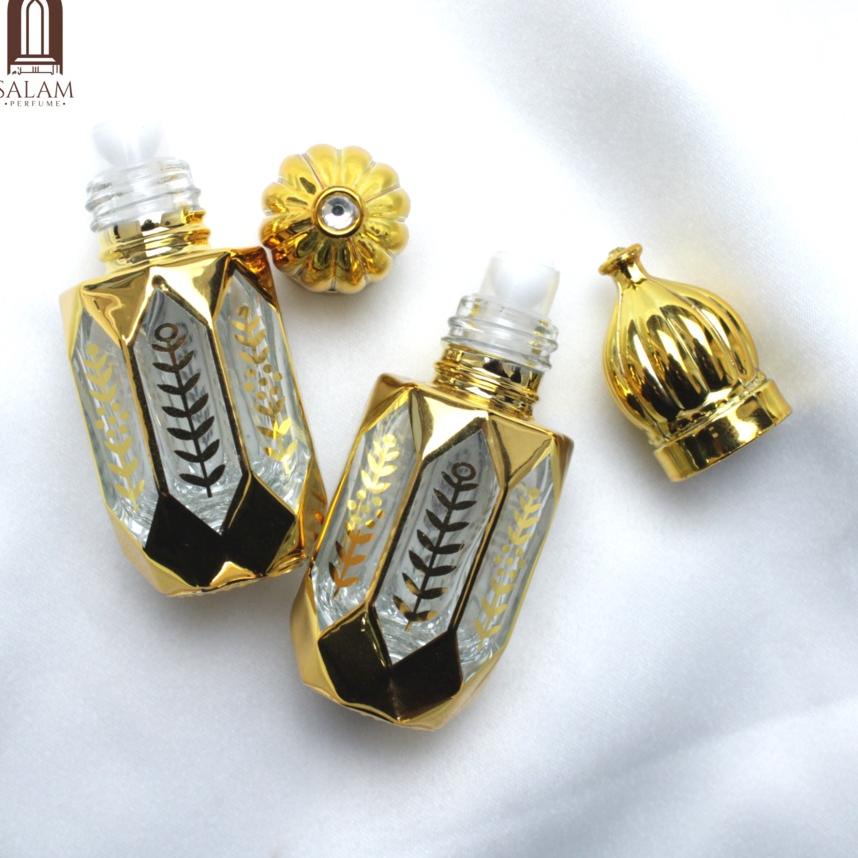 Shopee 7.7 Botol Roll ON Gold kubah 7ml / botol perfume antik gold saudi 7ml GROSIR
