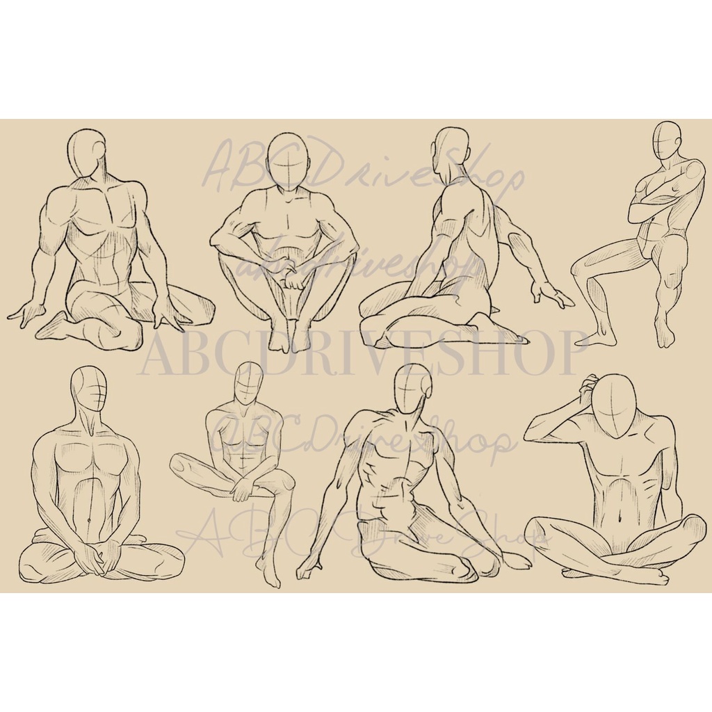 Procreate Brush - Male Pose Procreate Brushes