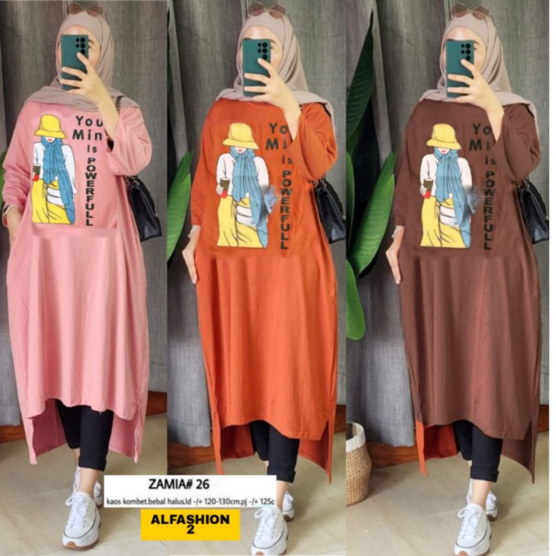 Long tunik Matt kaos | Zamia tunik 26 alfashion