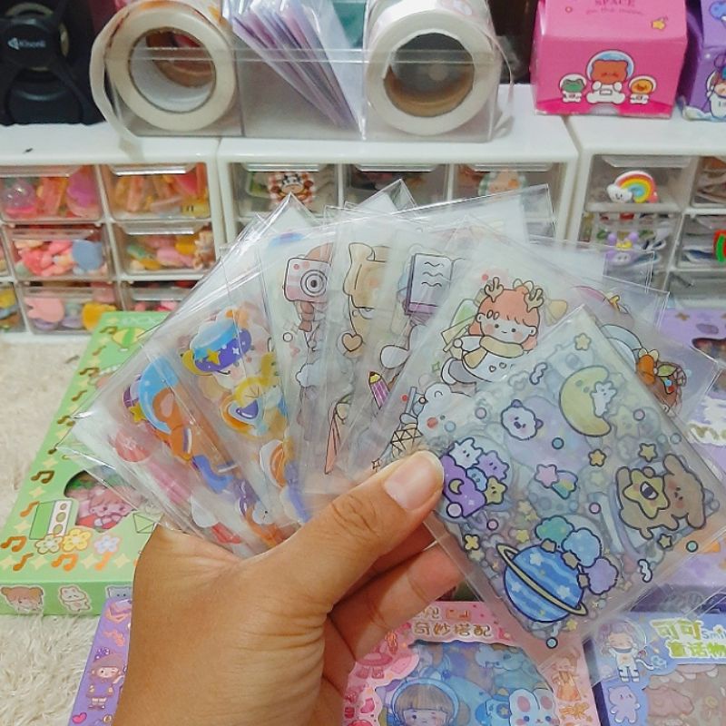 

(isi 10 pcs) Sticker Tempel Lucu - Stiker Botol Tumblr - Stiker Buku Diary Scrapbook