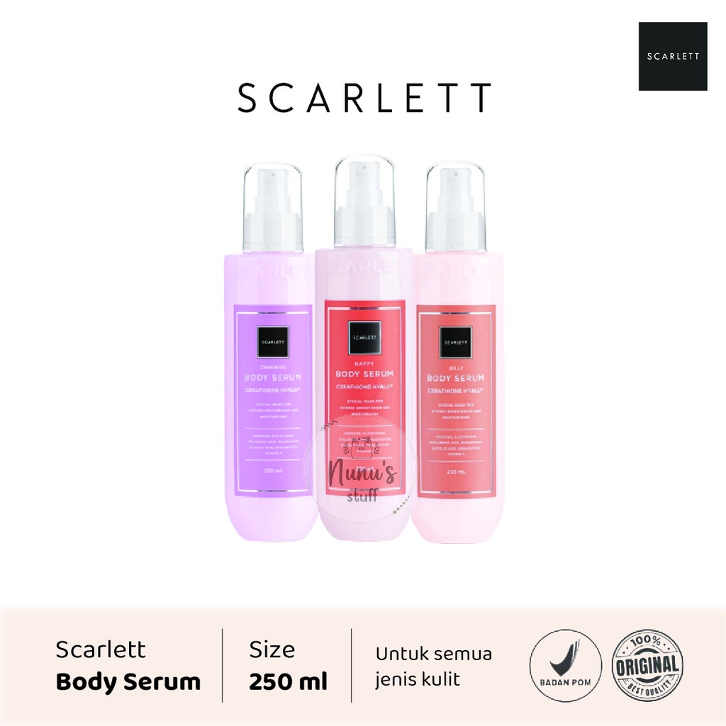 Jual Scarlett Body Serum 250 ml - Skincare Serum Badan Whitening Body