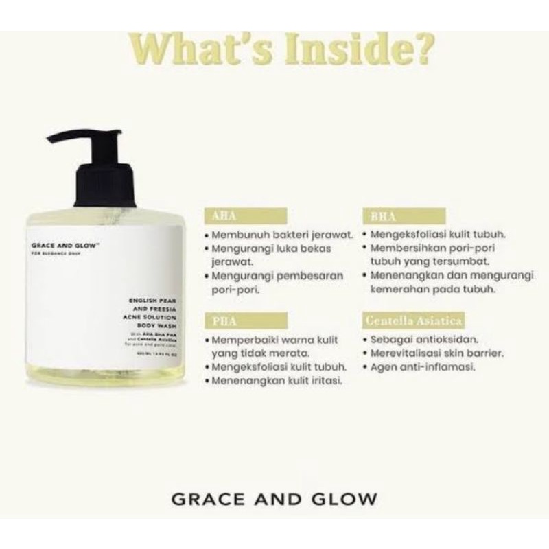 body wash Grace and Glow