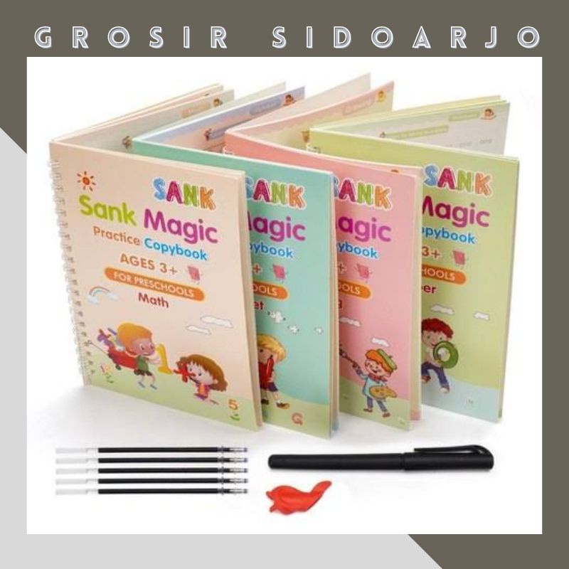 

Buku Sank Magic / Sank Sank Magic / Sank Magic Buku Edukasi Belajar Anak / Copybook Practice / Sank Magic
