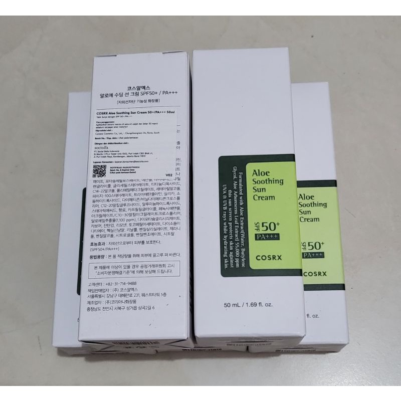 (BPOM SOCIOLLA EXP 02.2025) COSRX Aloe Soothing Sun Cream SPF 50/PA++