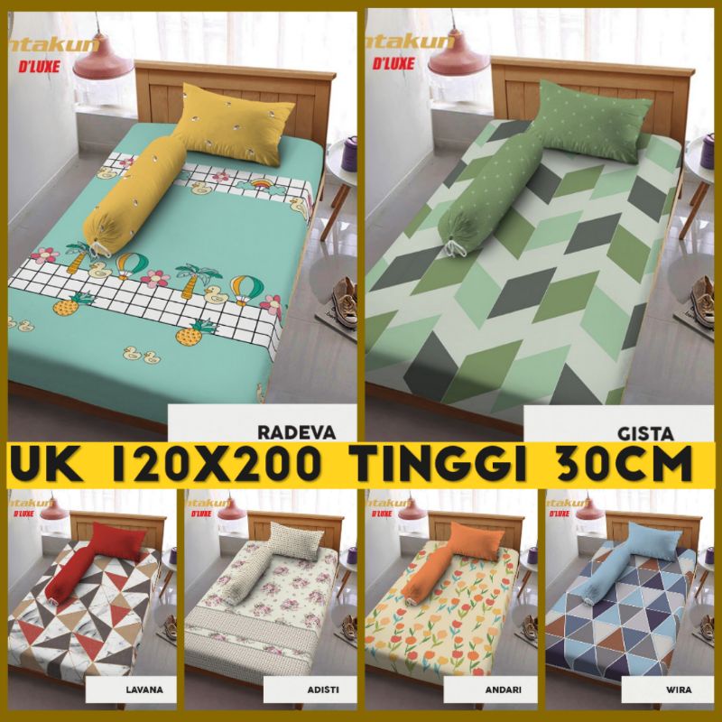 Sprei Kintakun D'luxe New Motif 120x200 T30 Tinggi 30cm